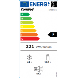 Comfee' RCT284WH1- Frigorifero Doppia Porta, 204 Litri, Classe F, 144x55x55 cm