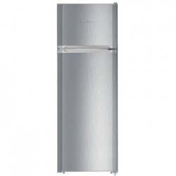 Liebherr CTel 2931 - Frigorifero Doppia Porta SmartFrost, 271 Litri, Classe F, Argento, 157.1 x 55 x 63 cm