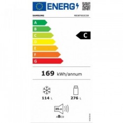 Samsung RB38T602CS9 - Frigorifero Combinato da Libera Installazione, 390 Litri, Classe C, 59.5 x 203 x 65.8 cm