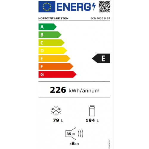 Hotpoint BCB 7030 D S2 - Frigorifero Combinato...