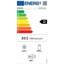 Samsung RB38T603DEL - Frigorifero Combinato NoFrost Premium, 390 Litri, Classe D (A++)