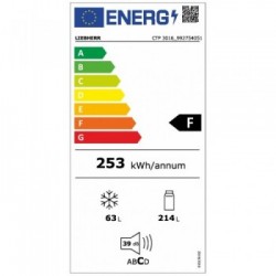 Liebherr CTP 3016 - Frigorifero Doppia Porta SmartFrost, 277 Litri, Classe F, 161.1 x 60 x 63 cm