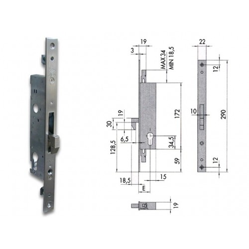 CISA 46260-30 SERRATURA S/C.GANCIO
