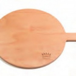 Clementi Tagliere Legno Tondo Con Impugnatura
