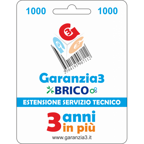 Garanzia3 Brico –Massimale 1000