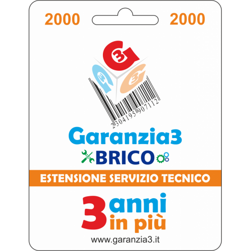 Garanzia3 Brico –Massimale 2000