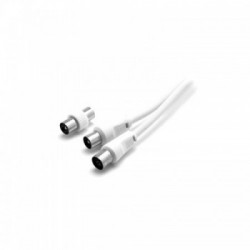 nuovaVideosuono 9/30 W cavo coassiale 3 m Ø9.5mm Bianco