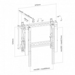 Newstar Supporto a parete per TV