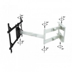 Multibrackets 6874 Supporto TV a parete 190,5 cm (75") Nero, Bianco