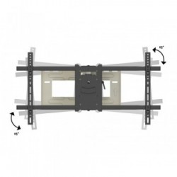 Multibrackets 6874 Supporto TV a parete 190,5 cm (75") Nero, Bianco