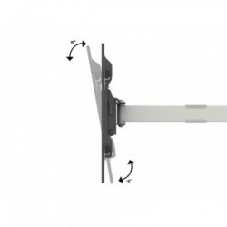 Multibrackets 6874 Supporto TV a parete 190,5 cm (75") Nero, Bianco