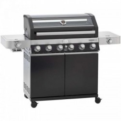 Rösle Videro G6-S Station - Barbecue a Gas, 30Mbar, 6 Bruciatori + 2 Bruciatori Laterali, Modello 25532 IN OMAGGIO COPERTURA