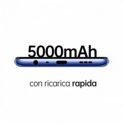 OPPO A74 Smartphone, 175g, Display 6.43" FHD+ AMOLED, 4 Fotocamere 48MP, RAM 6GB + ROM 128GB Espandibile, Batteria 5000mAh,