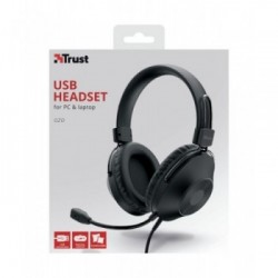 Trust Ozo Cuffia Padiglione auricolare USB tipo A Nero