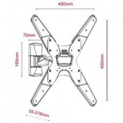 G.B.S. Elettronica AWM-2355/2 139,7 cm (55") Nero