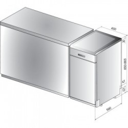 Hotpoint HSFC 3T127 C - Lavastoviglie da Libera Installazione, 10 Coperti, Classe E