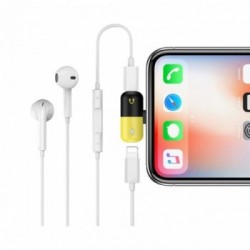 Area ADCLIGHTAUXYK cavo di interfaccia e adattatore Lightning 2x Lightning Nero, Giallo