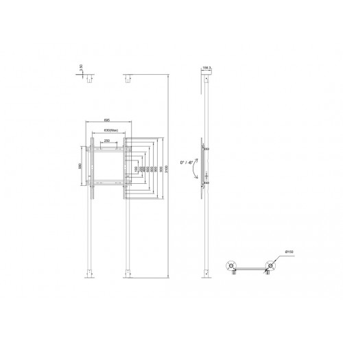 Multibrackets 7956 Supporto per display...