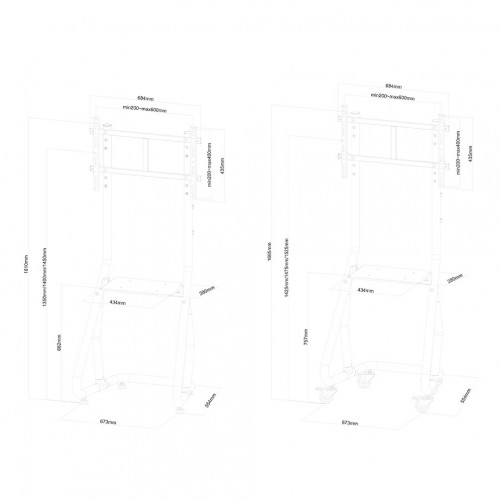 Newstar Mobiletto portatile per TV