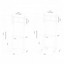 Newstar Mobiletto portatile per TV