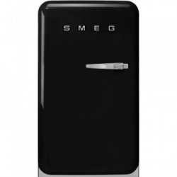 Smeg FAB10LBL5 - Frigorifero Monoporta Anni '50, Nero, Cerniere a Sinistra, Classe E (A+++)
