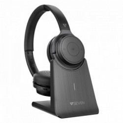 V7 HB600S cuffia e auricolare Padiglione auricolare Connettore 3.5 mm USB tipo-C Bluetooth Base di ricarica Nero