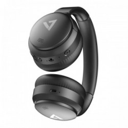 V7 HB800ANC cuffia e auricolare Padiglione auricolare Connettore 3.5 mm USB tipo-C Bluetooth Nero