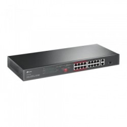 TP-LINK TL-SL1218P switch di rete Fast Ethernet (10/100) Supporto Power over Ethernet (PoE) Nero