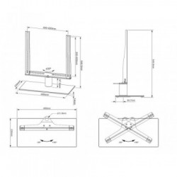 Multibrackets 1114 Supporto TV a parete 106,7 cm (42") Nero