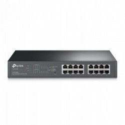 TP-LINK TL-SG1016PE Gestito Gigabit Ethernet (10/100/1000) Supporto Power over Ethernet (PoE) Nero