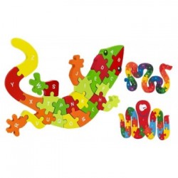 PUZZLE LEGNO 26PZ LETTERE/NUMERI 3ASS