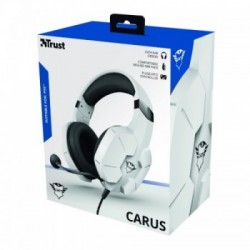 Trust GXT 323W Carus Cuffia Padiglione auricolare Connettore 3.5 mm Bianco