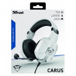 Trust GXT 323W Carus Cuffia Padiglione auricolare Connettore 3.5 mm Bianco