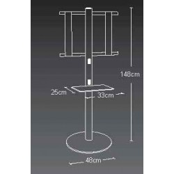 ITB OM0293B Supporto per display espositivi 127 cm (50") Bianco
