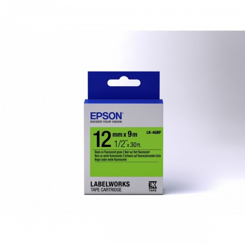 Epson Nastro fondo Fluorescente Verde per testo...