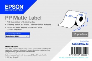 Epson C33S045743 etichetta per stampante