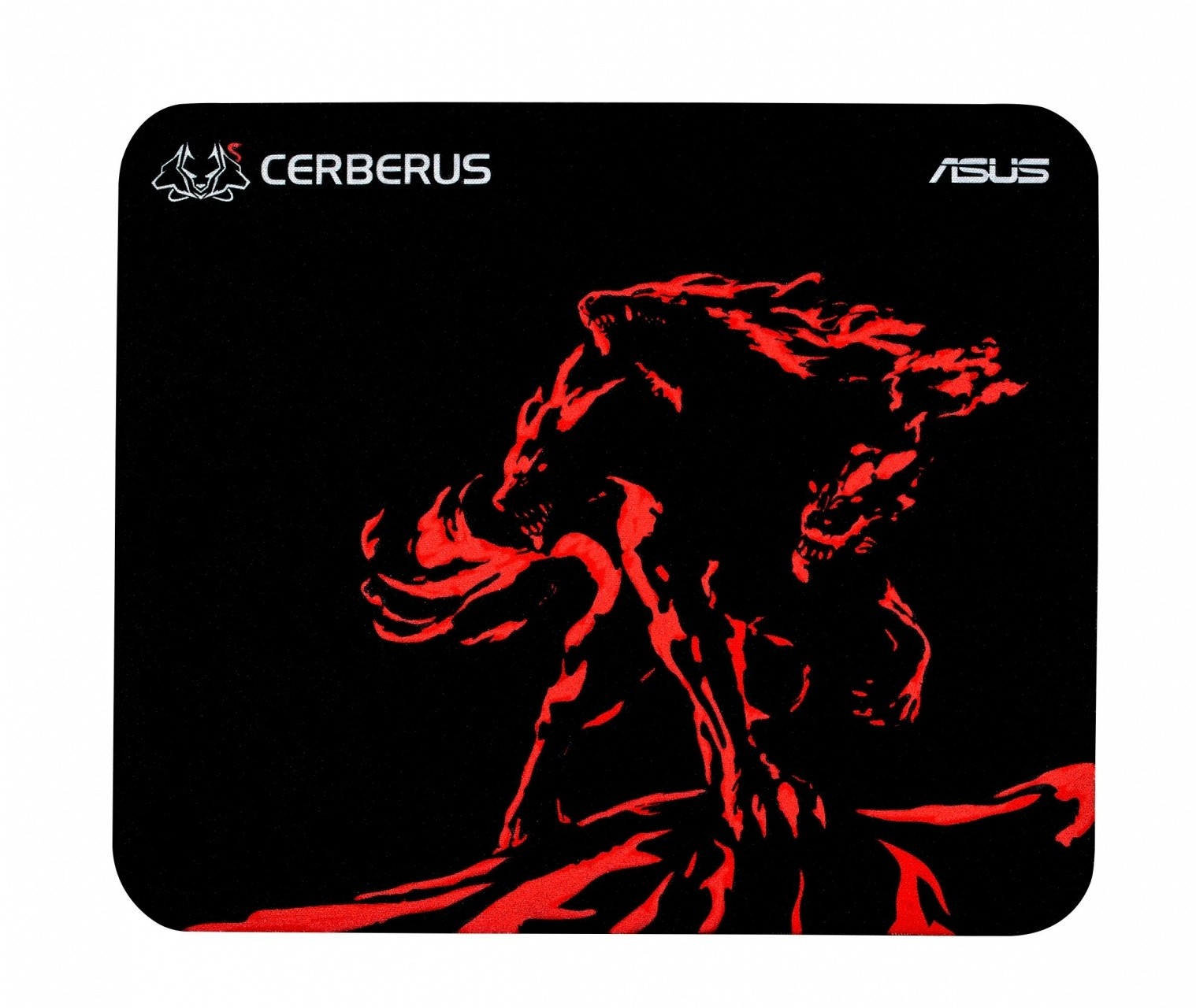 ASUS Cerberus Mat Mini Tappetino per mouse per gioco da computer Nero, Rosso