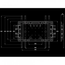 Multibrackets 4227 Supporto TV a parete 165,1 cm (65") Nero