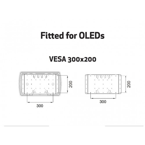 Multibrackets 4227 Supporto TV a parete 165,1...