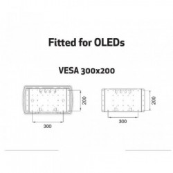 Multibrackets 4227 Supporto TV a parete 165,1 cm (65") Nero