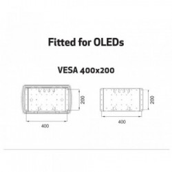 Multibrackets 4227 Supporto TV a parete 165,1 cm (65") Nero