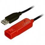 Lindy 12m USB 2.0 Cable cavo USB USB A Nero