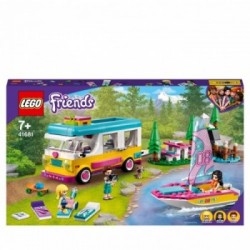 Lego Friends 41681 - Camper Van nel Bosco con Barca a Vela