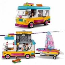 Lego Friends 41681 - Camper Van nel Bosco con Barca a Vela