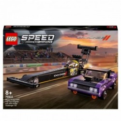 LEGO Speed Champions Mopar Dodge//SRT Top Fuel Dragster e 1970 Dodge Challenger T/A - 76904