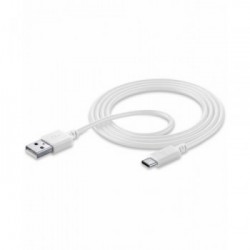 Cellularline USB to USB-C DATA CABLE Cavo USB/USB-C per ricarica e sincronizzazione dati Bianco