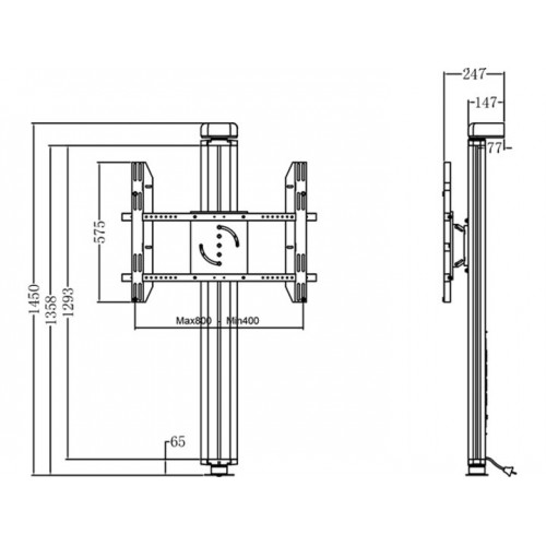 Multibrackets 2128 Supporto per display...