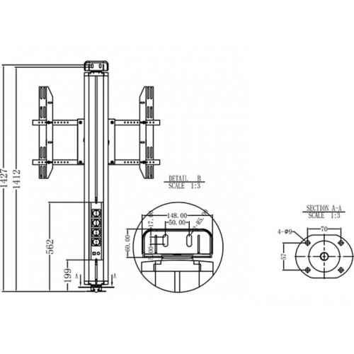 Multibrackets 2128 Supporto per display...