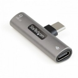 StarTech.com Adattatore USB C di ricarica e audio - Alimentatore USB-C con porta USB-C Audio per cuffie - Caricabatterie USB