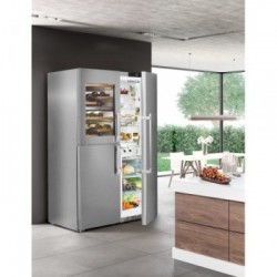 Liebherr SBSes 8496 - Frigorifero Side by Side NoFrost BioFresh, 645 Litri, Classe D, 185 x 121 x 66.5 cm